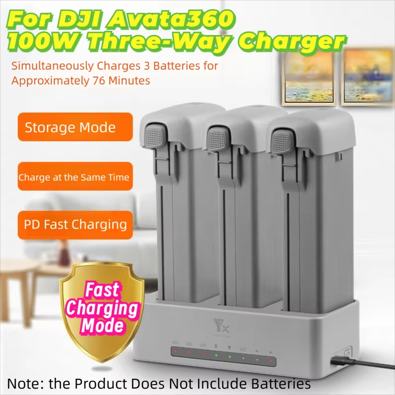 Drone Battery Balance Charger - For DJI AVATA360 Drone Battery three-way