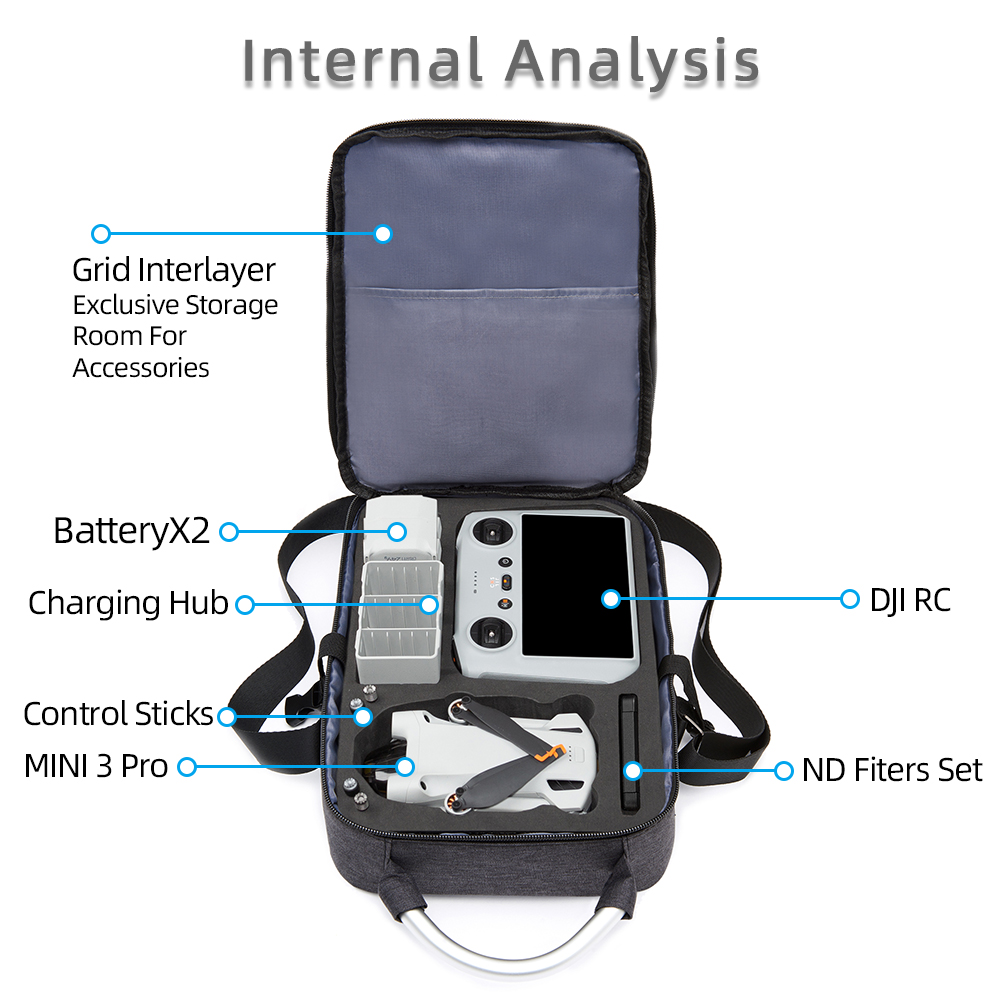 for Mini 3 Storage Box Dron Ha - Drone Battery Bag avaliação e preço