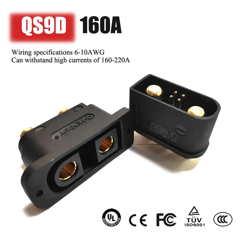 QS9D Anti Spark Connector 160A - Drone Battery Plate avaliação e preço