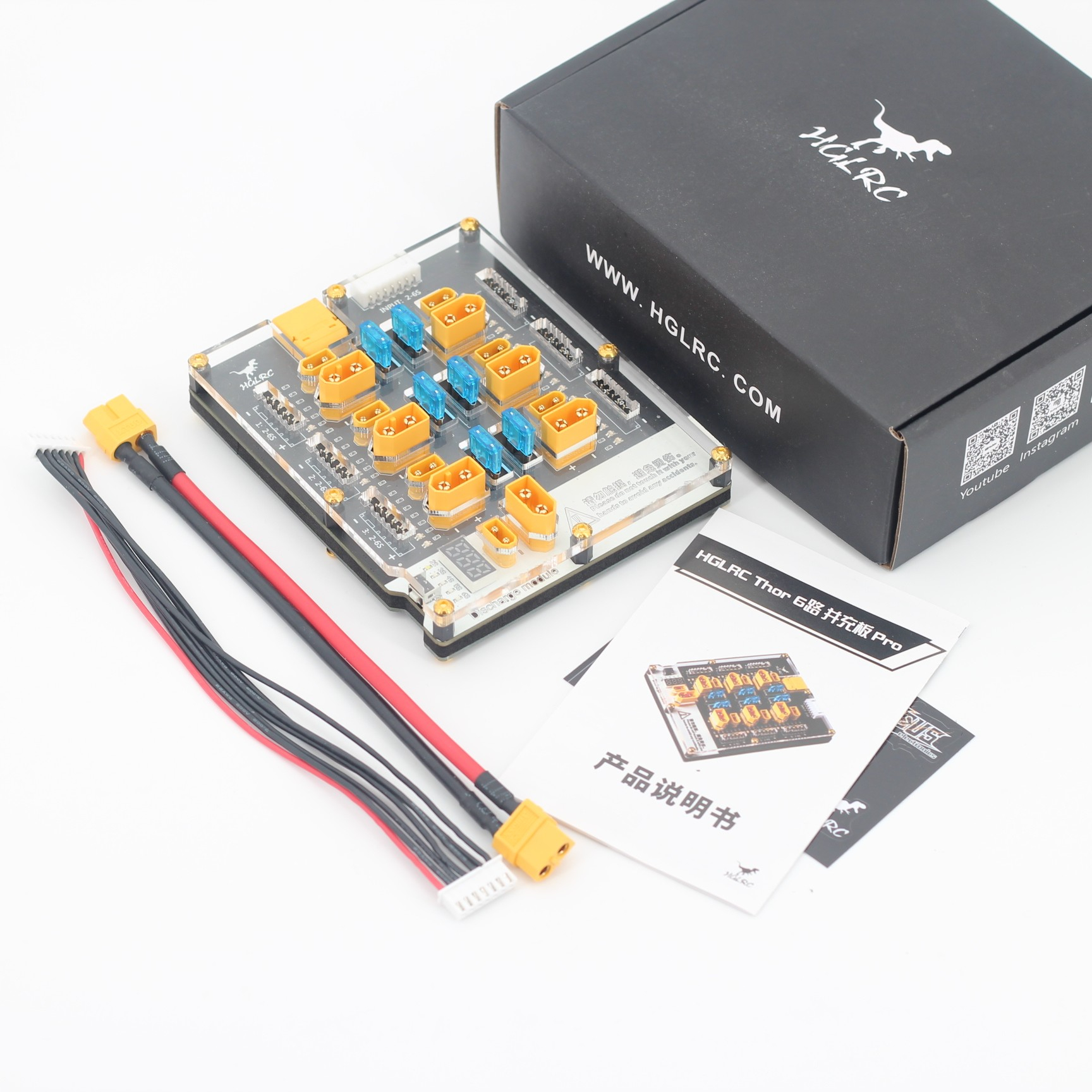 HGLRC Thor Pro 6 Port LiPo Bal - Drone Battery Parallel Board avaliação e preço