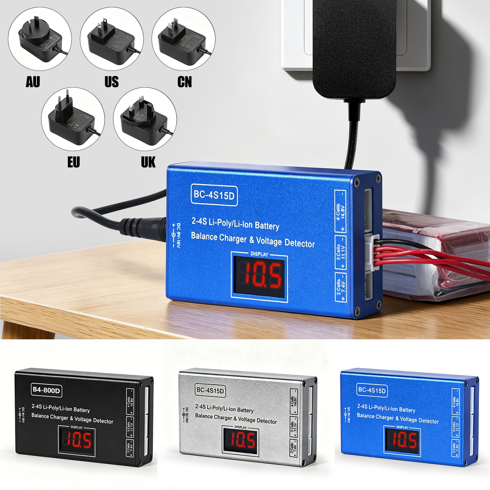 BC-4S15D 2-4S Lithium Balance  - Drone Battery Voltage Checker avaliação e preço