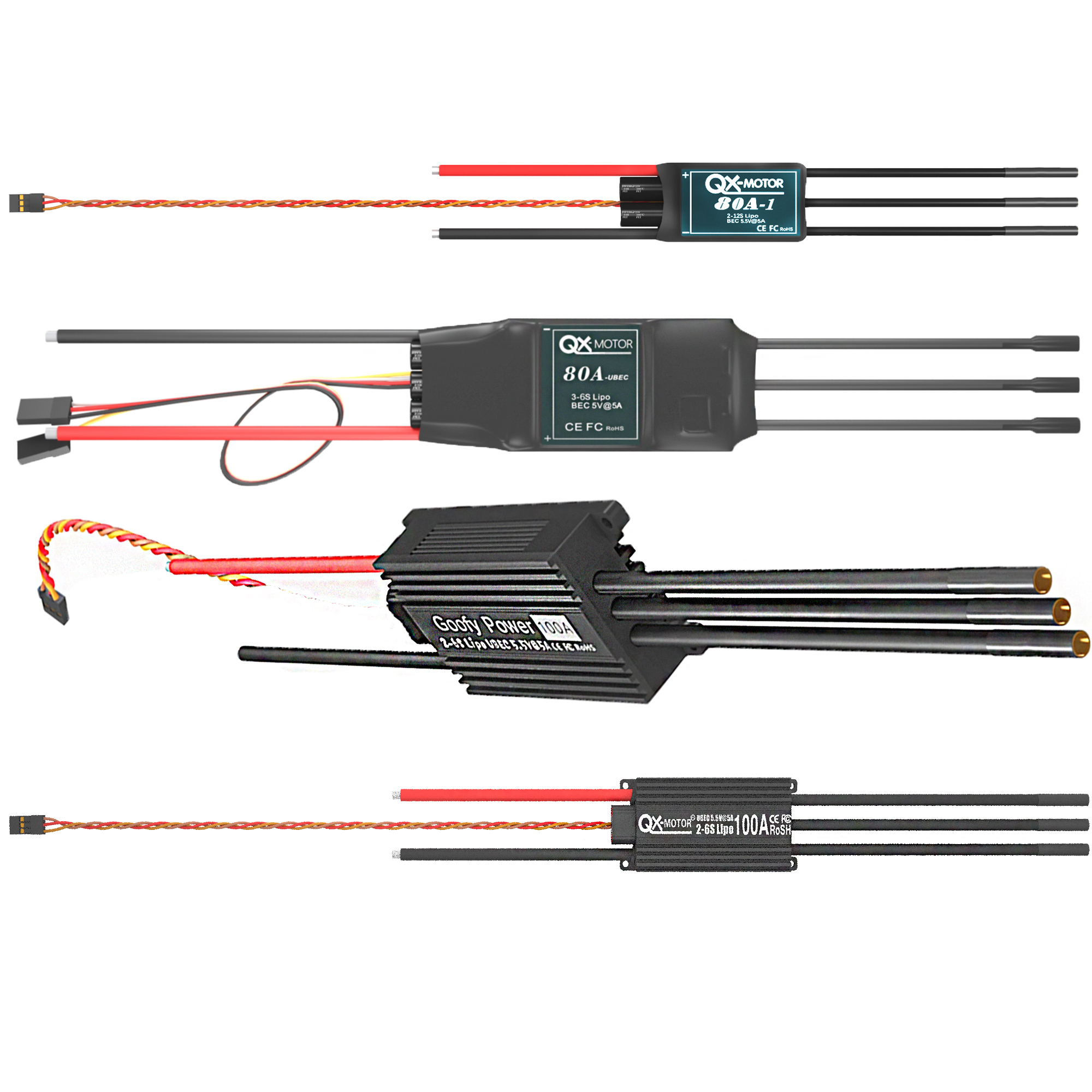 QX-MOTOR Brushless ESC series  - Drone Battery Plate avaliação e preço