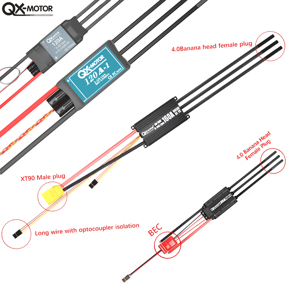 20A-120A Brushless ESC Speed C - Drone Battery Plate avaliação e preço