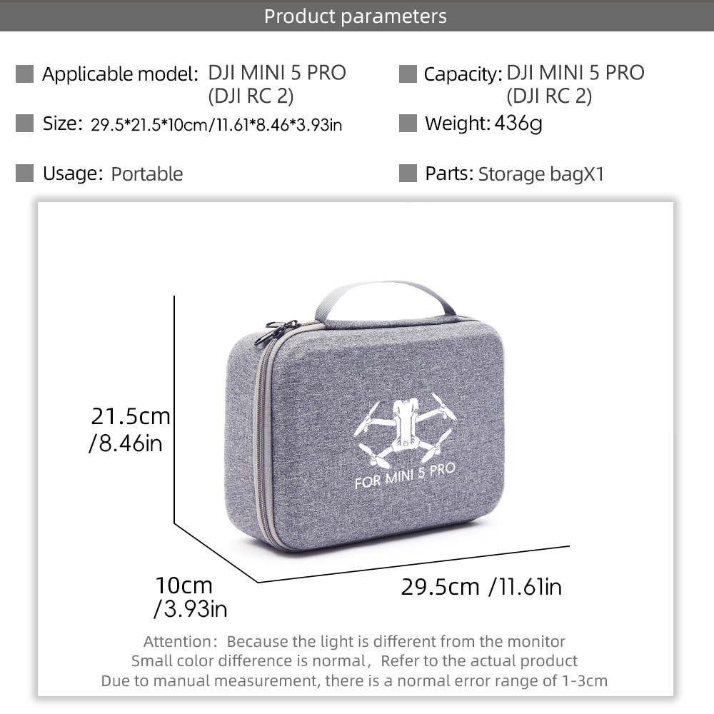 Storage Carry Case for DJI Min - Drone Battery Bag avaliação e preço