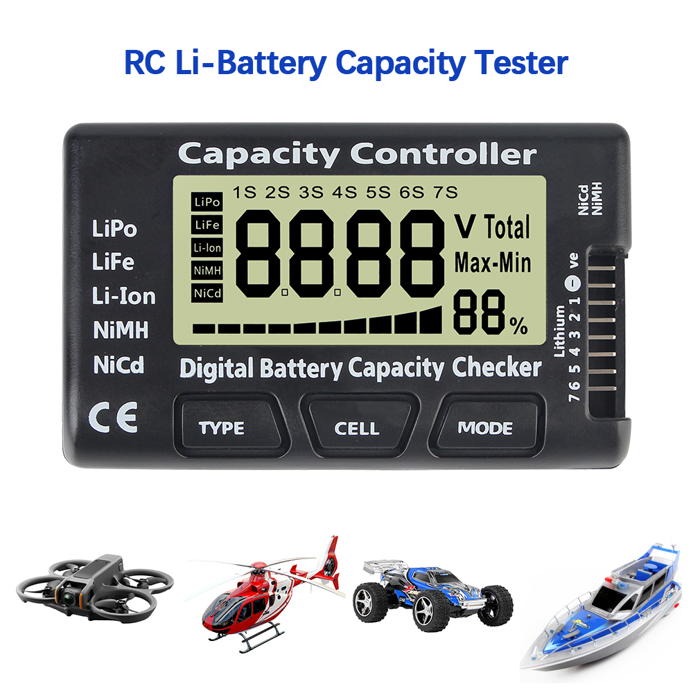 For Li-ion LiFe Nimh Nicd Lipo - Drone Battery Voltage Checker avaliação e preço