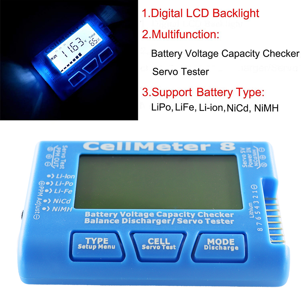 RC CellMeter-7 Digital Battery - Drone Battery Voltage Checker avaliação e preço