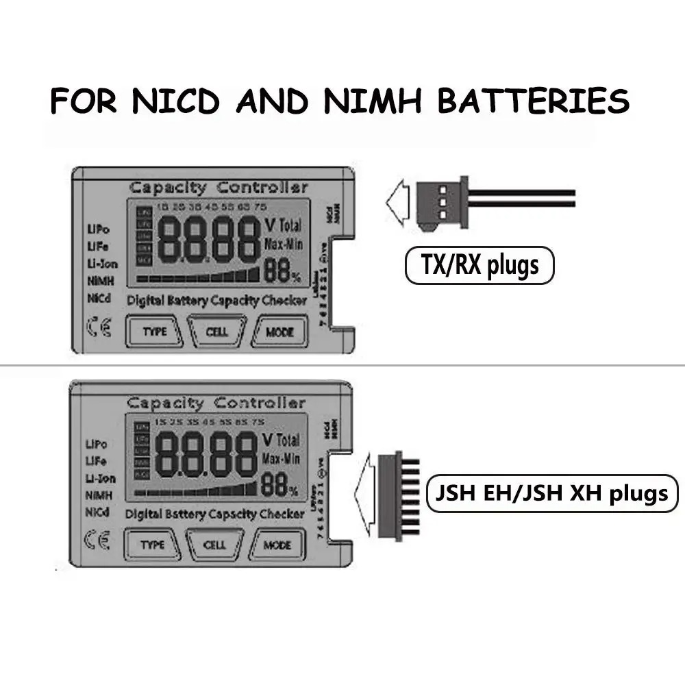 Battery Capacity Checker Digit - Drone Battery Voltage Checker avaliação e preço
