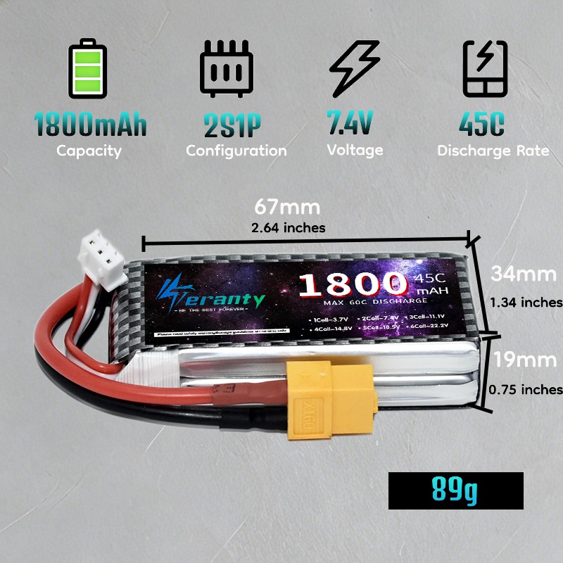 TERANTY 2S 3S 4S 1800mAh Lipo  - Drone Battery 3S avaliação e preço