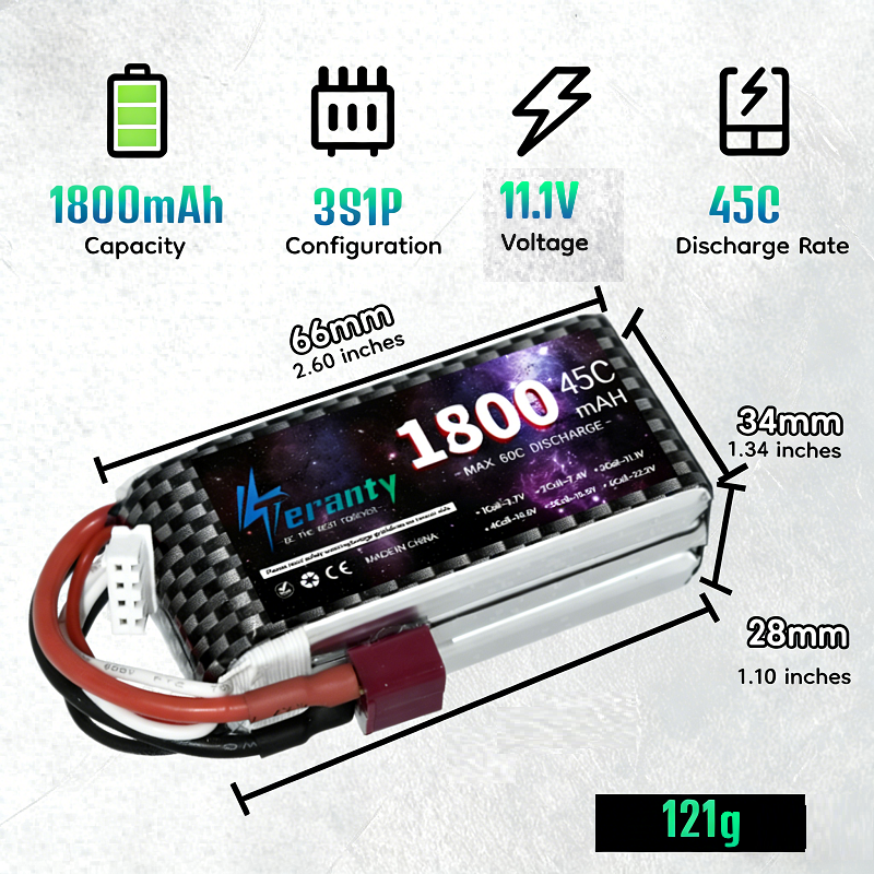 TERANTY 2S 3S 4S 1800mAh Lipo  - Drone Battery 3S avaliação e preço