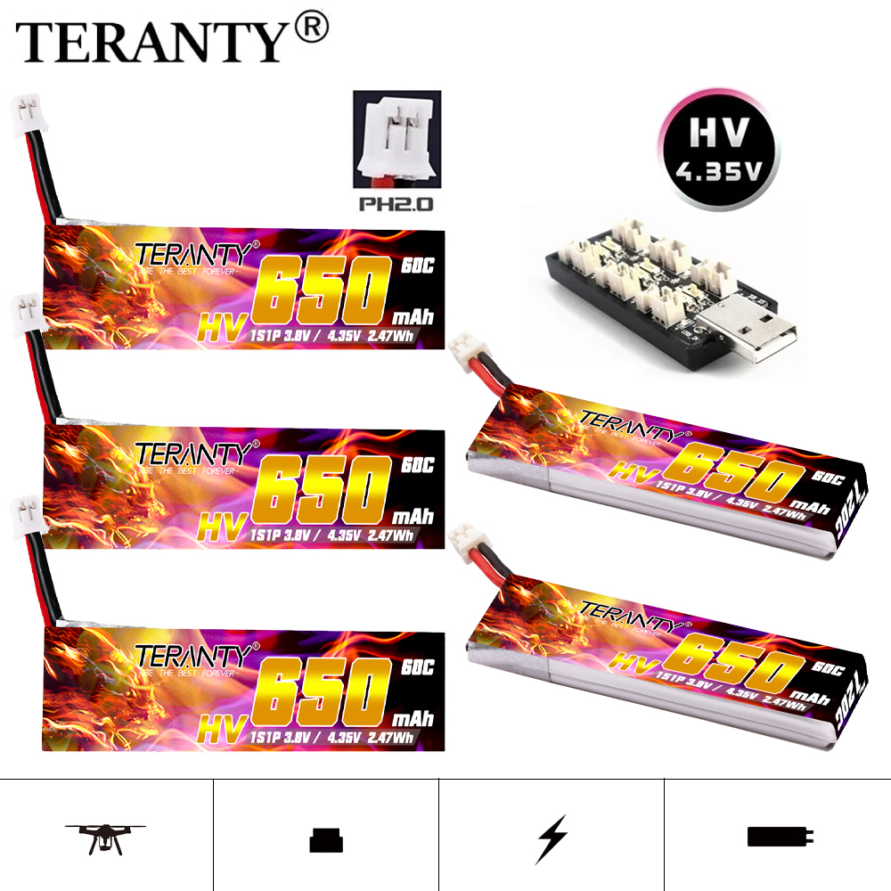 1/3/5/10PCS TREANTY 1S 4.35V H - Drone Battery Li-Ion avaliação e preço