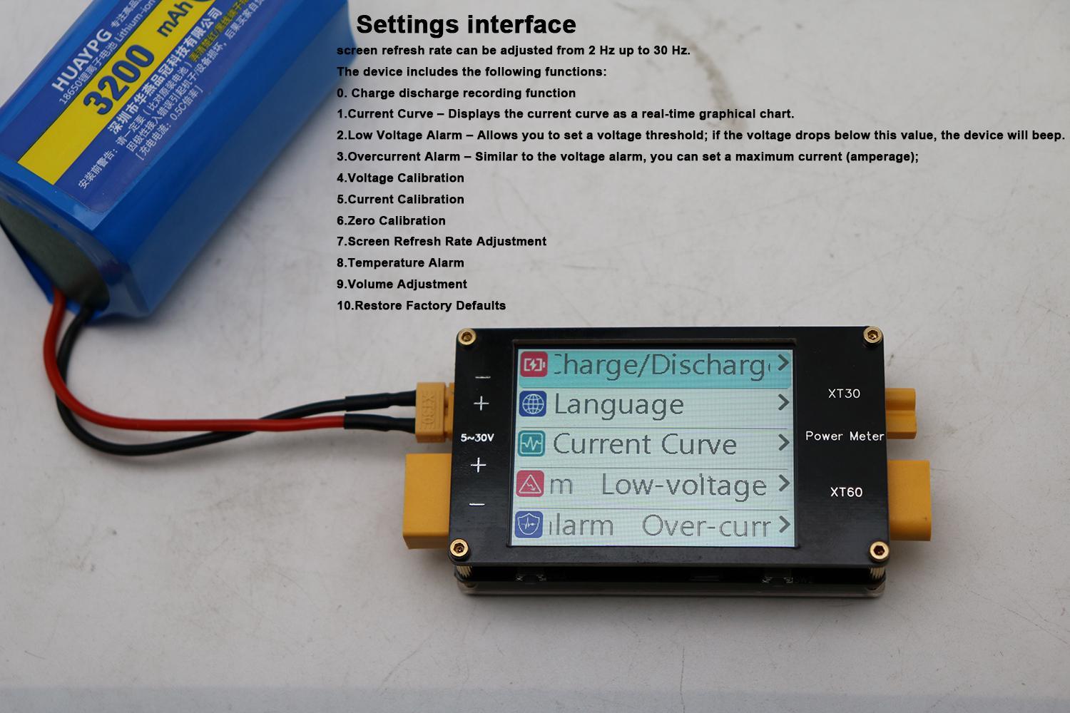 2.4Inch Display Power Meter XT - Drone Battery Voltage Checker avaliação e preço