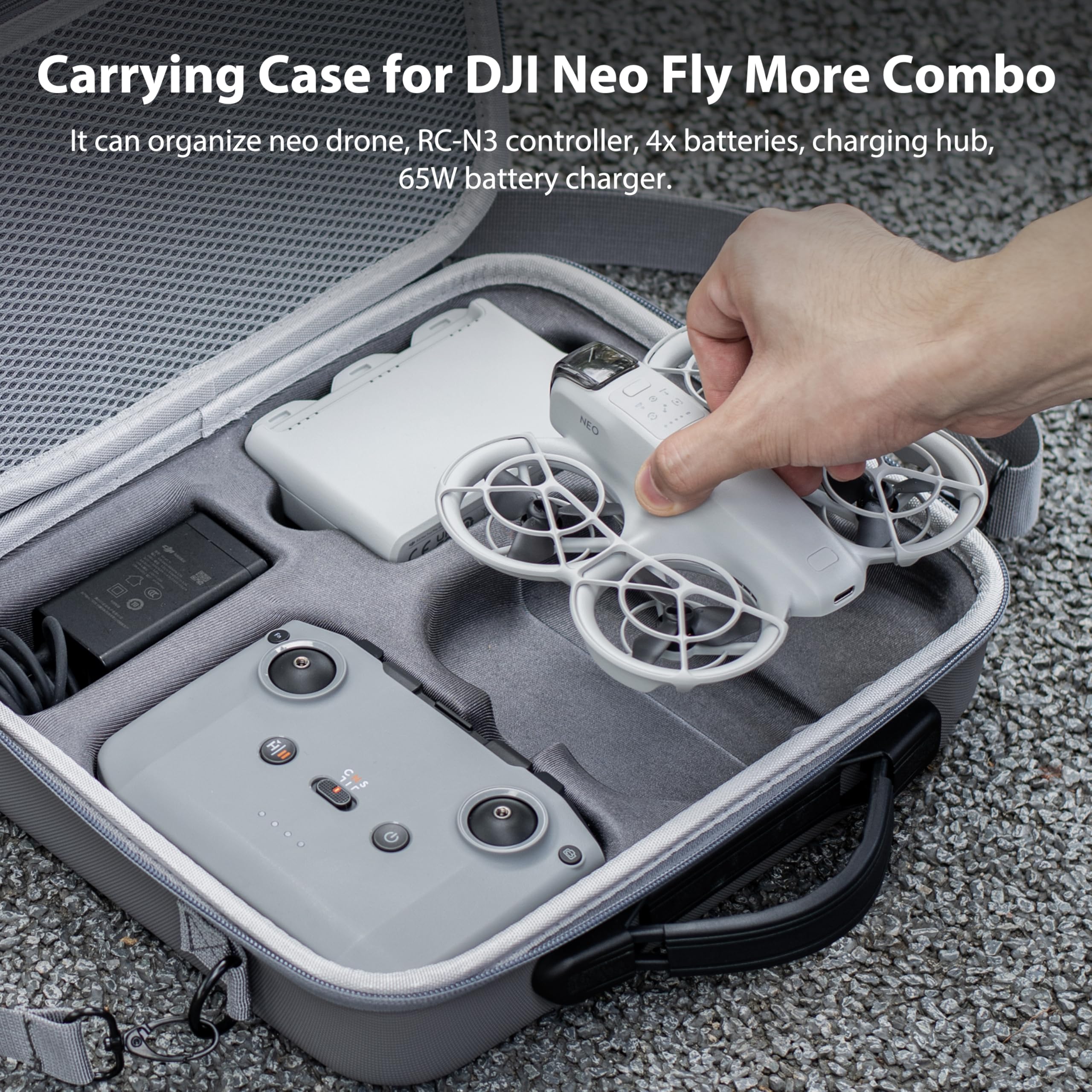 Portable PU Storage Carrying C - Drone Battery Bag avaliação e preço