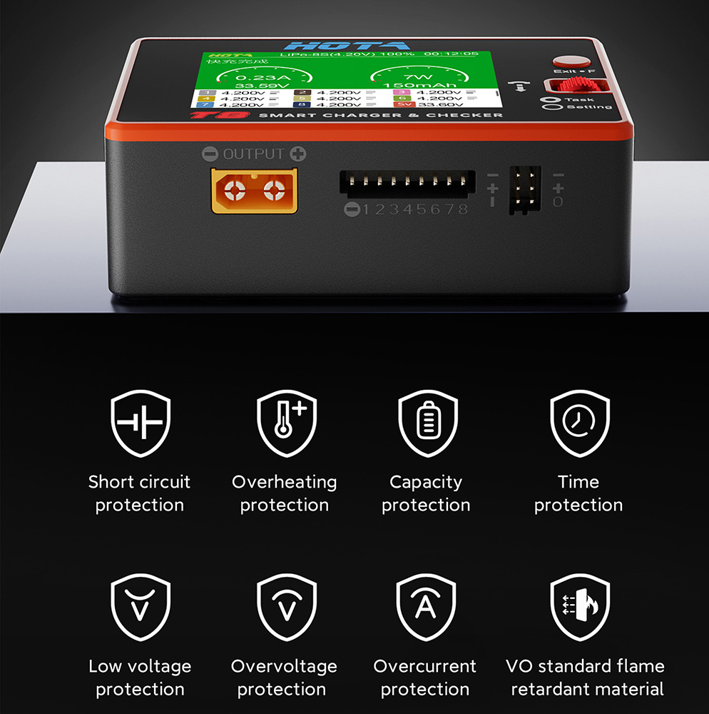 HOTA T8 Smart Balance Charger  - Drone Battery Smart avaliação e preço
