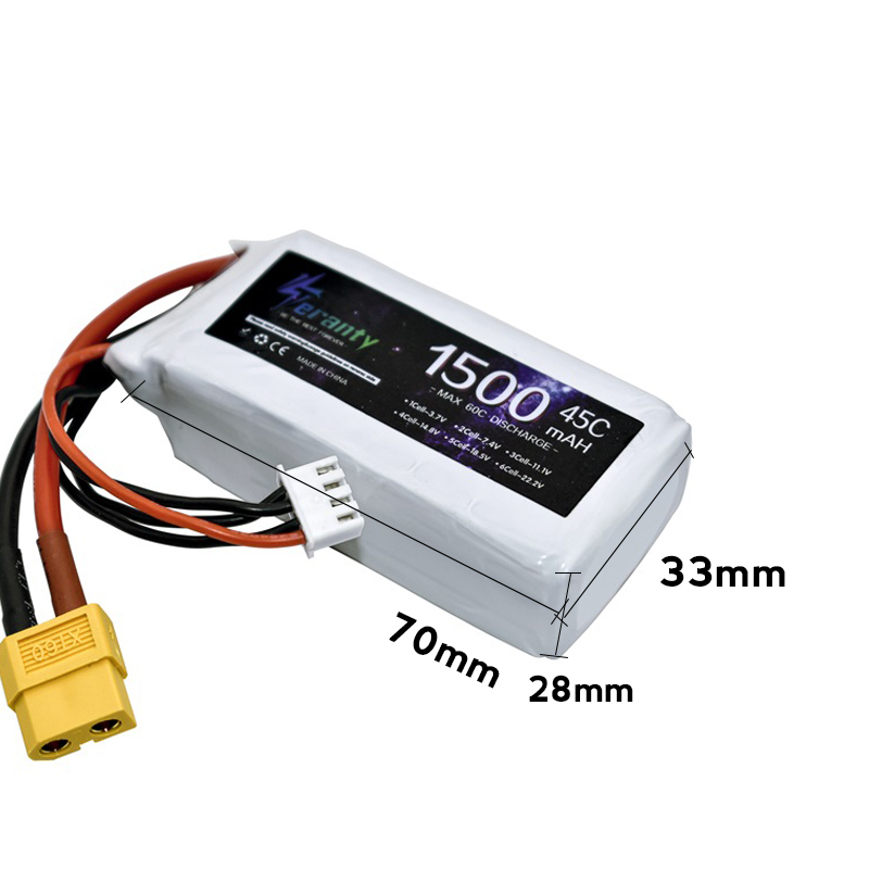 TERANTY 3s 45C 11.1V 1500mah L - Drone Battery Li-Ion avaliação e preço