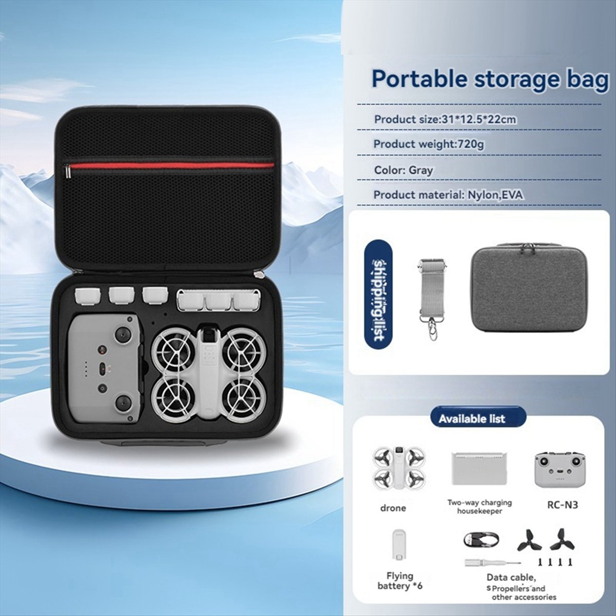 A43M Carrying Storage Bag for  - Drone Battery Strap avaliação e preço