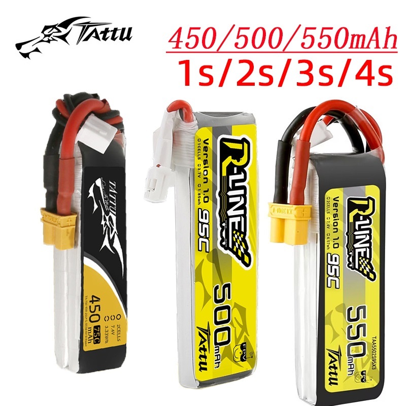 3Pcs NEW TATTU 450/500/550mAh  - Drone Battery 3S avaliação e preço