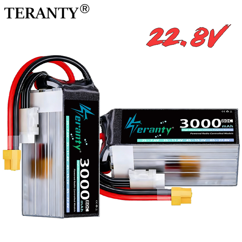 TERANTY 6S 22.8V 3000mAh 80C/1 - Drone Battery 6S avaliação e preço