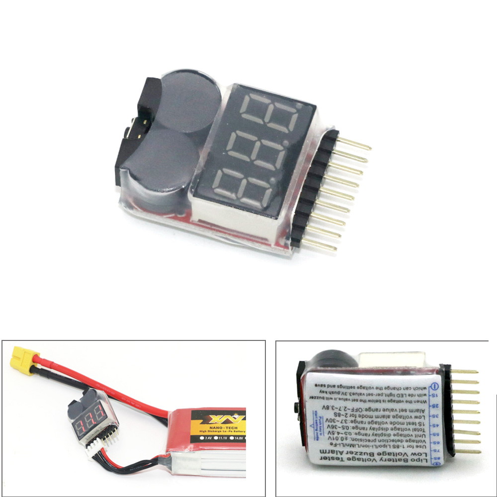 Lipo Battery Voltage Tester vo - Drone Battery Alarm avaliação e preço