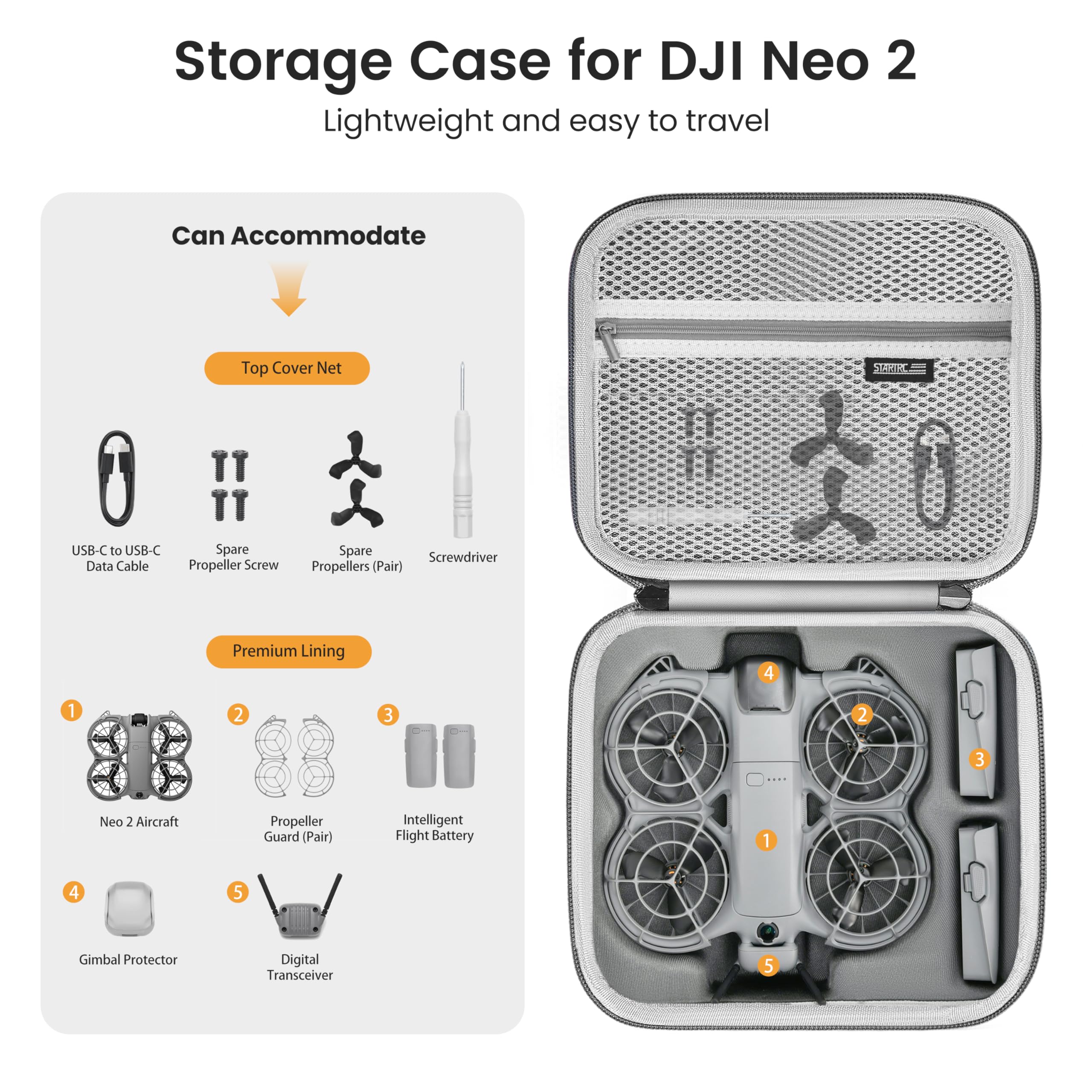 Neo 2 Portable PU Shoulder Bag - Drone Battery Bag avaliação e preço