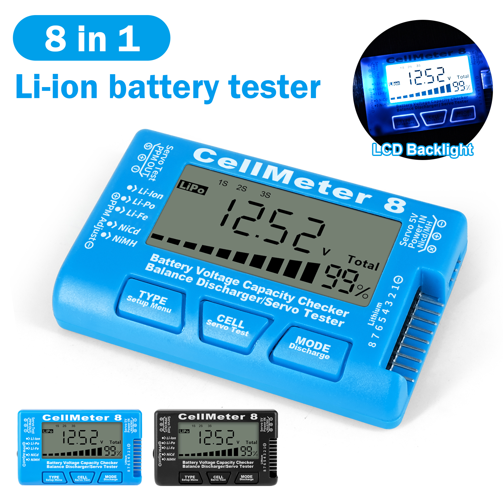 Rc Cellmeter-8 Digital Battery - Drone Battery Voltage Checker avaliação e preço